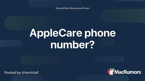 apple applecare number